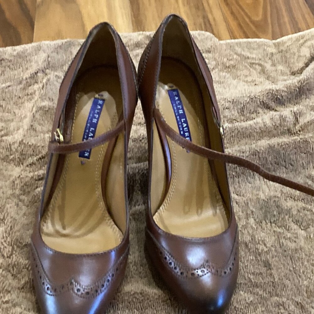 Ralph Lauren purple label Mary Jane pumps NIB - Picture 3 of 5
